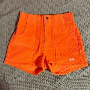 Hammies Corduroy Shorts in Orange. Size 24